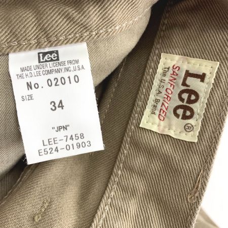  LEE リ ツイル レギュラー ストレート 201　ジーンズ　タグ付き　サイズ34　 02010-14 ベージュ