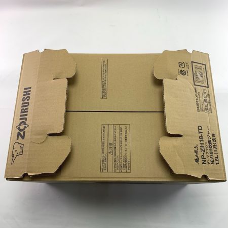  ZOJIRUSHI CORPORATION 象印 極め炊き　 圧力IH炊飯ジャー　1.8L（1升）炊き　2020年製 NP-ZH18-TD ダークブラウン 開封未使用品