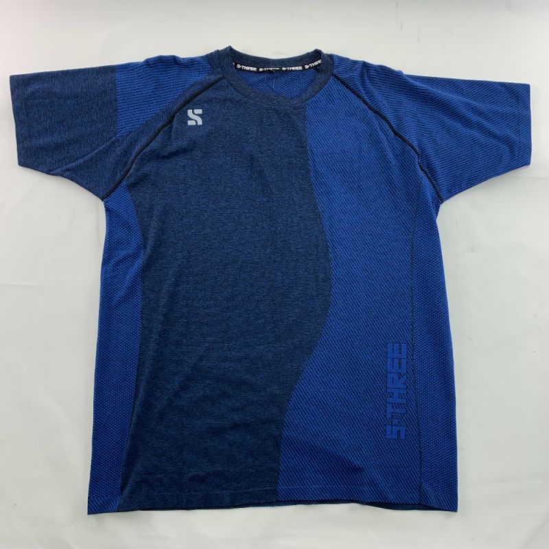 中古】 ワークマン S-THREE 半袖Tシャツ タグ付き Mサイズ 9109 ブルー