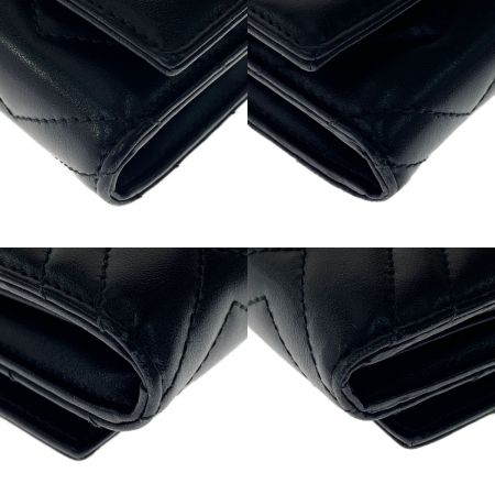  GUCCI グッチ GGマーモント　コンチネンタルウォレット　二つ折り長財布 443436 ブラック