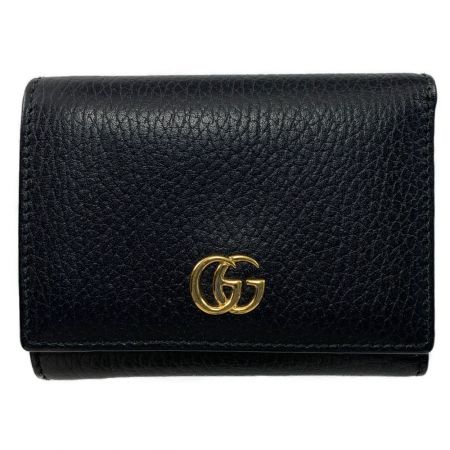  GUCCI グッチ 3つ折財布　プチマーモント　ダブルG　ミニウォレット 474746