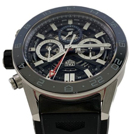  TAG HEUER タグホイヤー カレラ 自動巻きクロノグラフ ラバーストラップ CBG2A1Z