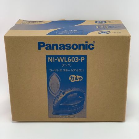  Panasonic パナソニック コードレススチームアイロン　カルル NI-WL603-P ピンク 2016年製　開封未使用品