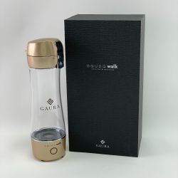 ▽▽ GAURA ガウラ GAURA Walk ポータブル水素水生成ボトル G-WG-001 シャンパンゴールド Aランク