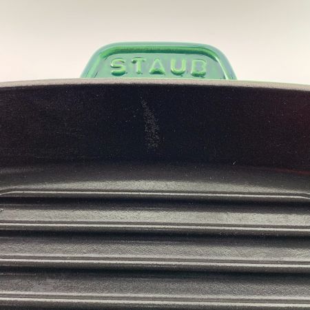  STAUB ストウブ グリルパン　12インチ　30×30cm エメラルド