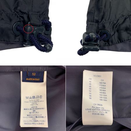  LOUIS VUITTON ルイヴィトン モノグラム　リバーシブル　ウィンドブレーカー　ブルゾン　ジャケット サイズ52 RRS  HJB46W ブラック