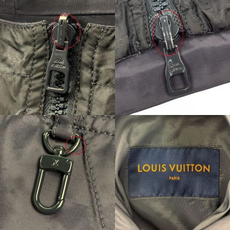  LOUIS VUITTON ルイヴィトン モノグラム　リバーシブル　ウィンドブレーカー　ブルゾン　ジャケット サイズ52 RRS  HJB46W ブラック