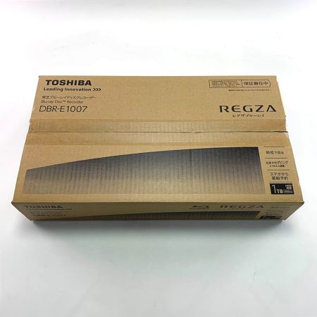  TOSHIBA 東芝 ブルーレイレコーダー REGZA 1TB 2018年製 DBR-E1007 開封未使用品