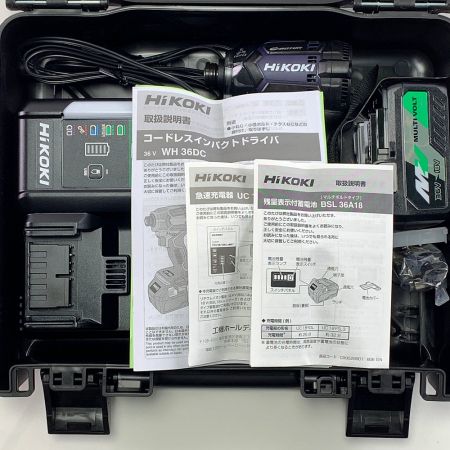  HiKOKI ハイコーキ コードレスインパクトドライバ マルチボルト 36V WH 36DC ディープオーシャンブルー