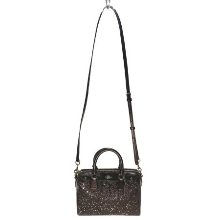  COACH コーチ 2WAYバッグ　ハンドバッグ　ショルダーバッグ　グリッター F55454 ブラウン
