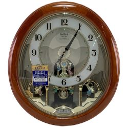 ▽▽ リズム時計 スモールワールド ピュルテB 電波時計 4MY623RB06 開封未使用品 Sランク