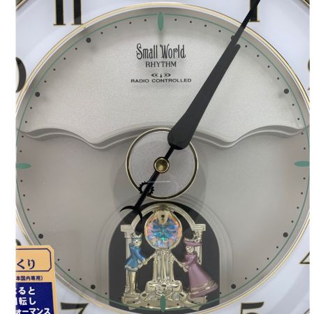  リズム時計 スモールワールド ピュルテB 電波時計 4MY623RB06 開封未使用品