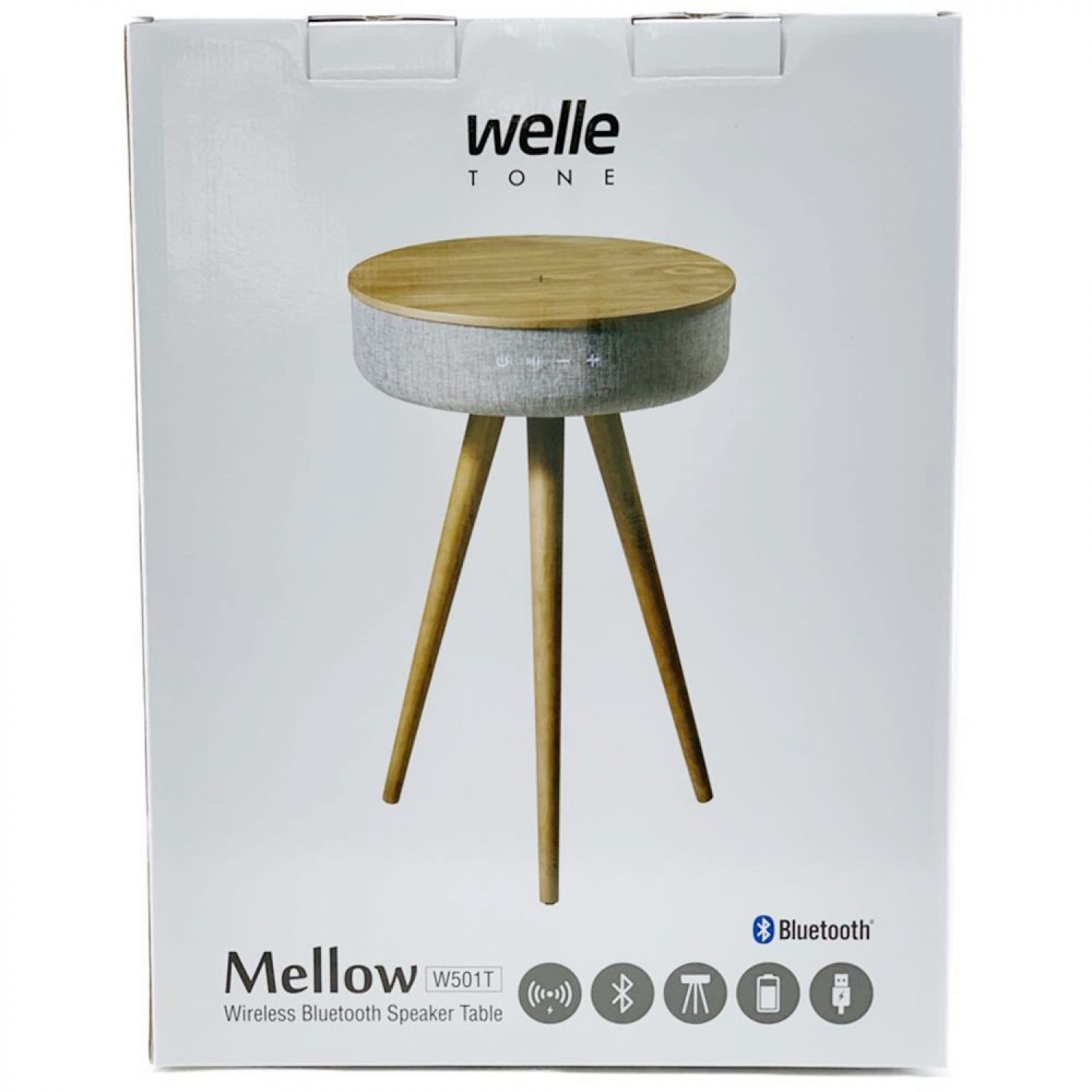 中古】 Mellow Mellow 360度 Bluetoothテーブル型スピーカー ラグ付属