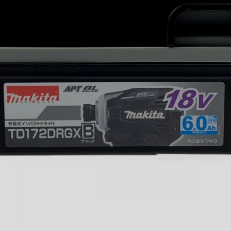  MAKITA マキタ 充電式インパクトドライバ 18V 6.0Ah TD172DRGX ブラック 開封未使用品