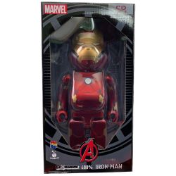 ▽▽  フィギュア　MAVEL ベアブリック　ハッピーくじ SP賞 アイアンマン400％ 未開封品 Nランク