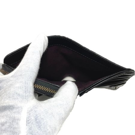  Vivienne Westwood ヴィヴィアン・ウエストウッド パターンORB オーブ ラウンドファスナー二つ折り財布 3318BJ3 ブラック