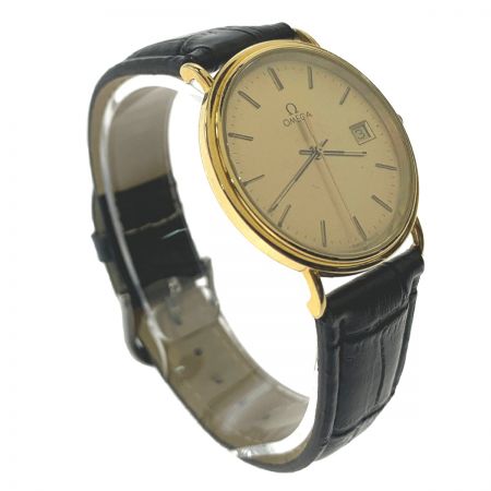  OMEGA オメガ デビル　K18 クォーツ腕時計