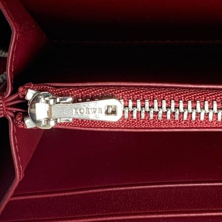  LOEWE ロエベ 長財布　アマソナ アナグラム ジップアラウンドウォレット 113N95.F13 レッド