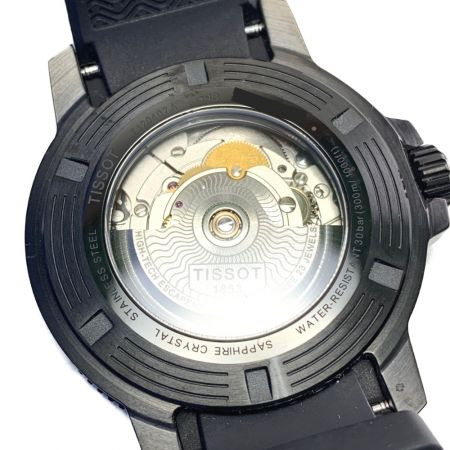  TISSOT ティソ 自動巻き 腕時計 SEASTAR T120407A ブラック