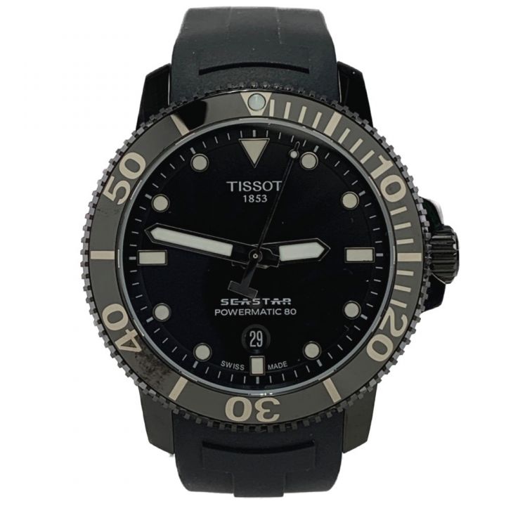 TISSOT ティソ 自動巻き 腕時計 SEASTAR T120407A ブラック｜中古 