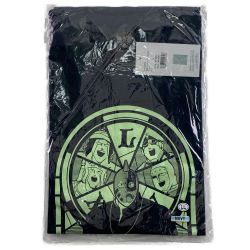 ▽▽ バンバンビガロ キン肉マン 半袖Tシャツ 牧師ソルジャーステンドグラス サイズLL ネイビー 未開封 Nランク