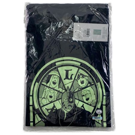  バンバンビガロ キン肉マン 半袖Tシャツ 牧師ソルジャーステンドグラス サイズLL ネイビー 未開封