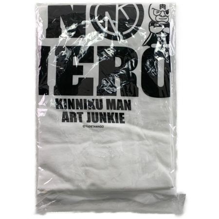  アートジャンキー キン肉マン 半袖Tシャツ NO LOVE NO HERO サイズXL ホワイト