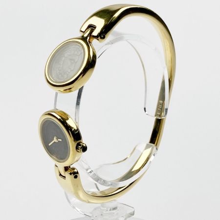  FENDI フェンディ ダブルフェイス バングルウォッチ 600L