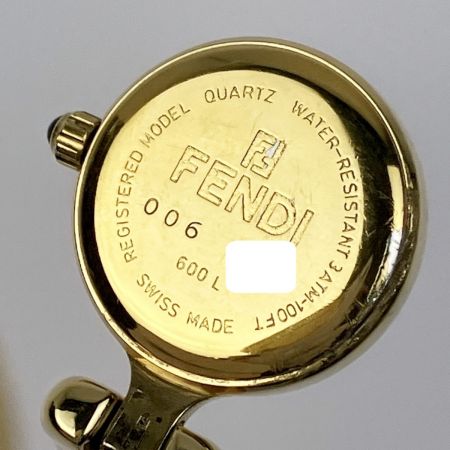  FENDI フェンディ ダブルフェイス バングルウォッチ 600L