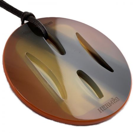  HERMES エルメス ヴィンテージ バッファローホーン ホーン&ラッカーアクセサリー　ネックレス