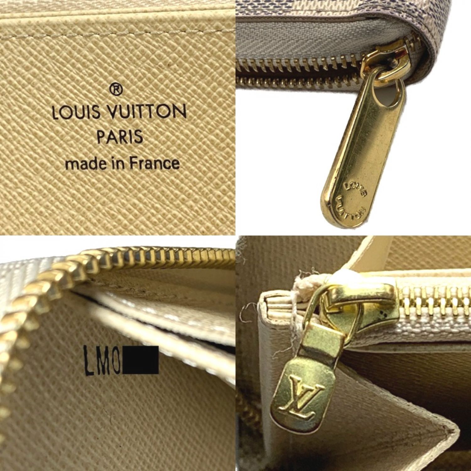 中古】 LOUIS VUITTON ルイヴィトン 長財布 ダミエ・アズール ジッピー