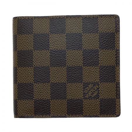  LOUIS VUITTON ルイヴィトン ポルトフォイユ マルコ 二つ折り財布 ダミエ ブラウン N61675 ブラウン