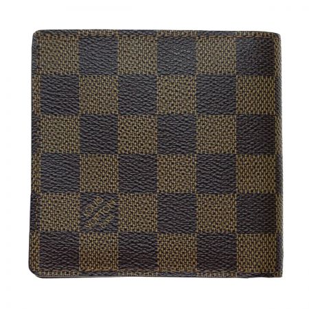  LOUIS VUITTON ルイヴィトン ポルトフォイユ マルコ 二つ折り財布 ダミエ ブラウン N61675 ブラウン