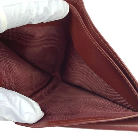  Cartier カルティエ マストライン 二つ折り財布　ミニ財布  ボルドー