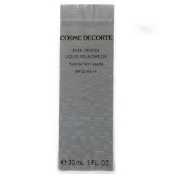 ▽▽ コーセー COSME DECORTE エバークリスタル リキッドファンデーション 202 クリーム 30ml  Sランク