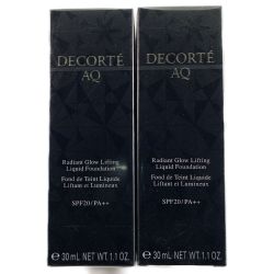 ▽▽ コーセー COSME DECORTE AQ スキンフォルミング リキッドファンデーション 351 ピンクオークル 30ml 2個セット Sランク