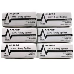 ▽▽ MASPRO マスプロ CATV 屋内用8分配器2箱・6分配器4箱セット 6SPFR Aランク