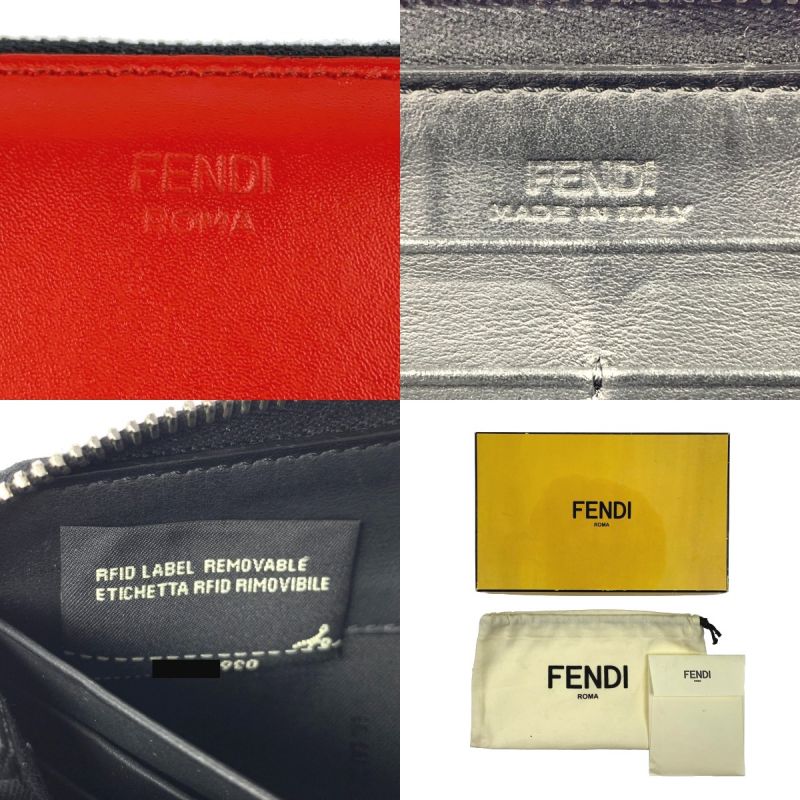 中古】 FENDI フェンディ バグズアイ 長財布 ラウンドファスナー｜総合