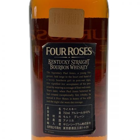   FOUR ROSES フォア ローゼズ ブラック　ウイスキー　750ml 未開栓
