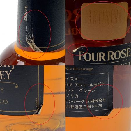   FOUR ROSES フォア ローゼズ ブラック　ウイスキー　750ml 未開栓