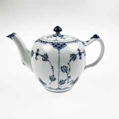  ROYAL COPENHAGEN ロイヤル・コペンハーゲン ブルーフルーテッド ハーフレース ティーポット  Bランク