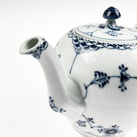  ROYAL COPENHAGEN ロイヤル・コペンハーゲン ブルーフルーテッド ハーフレース ティーポット 
