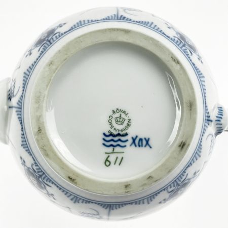  ROYAL COPENHAGEN ロイヤル・コペンハーゲン ブルーフルーテッド ハーフレース ティーポット 