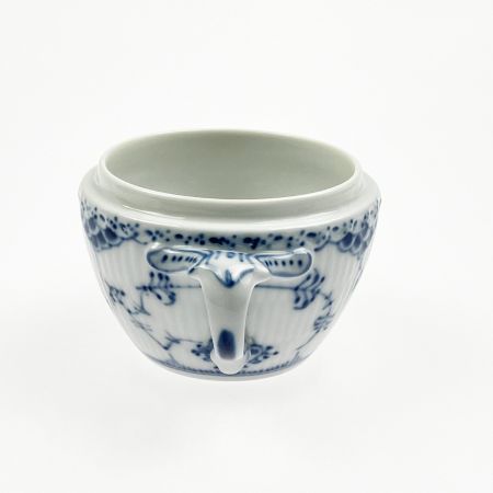  ROYAL COPENHAGEN ロイヤル・コペンハーゲン ブルーフルーテッド ハーフレース シュガーポット 1985-91年代 