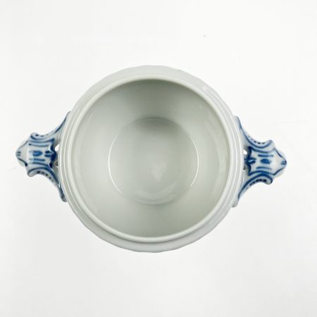  ROYAL COPENHAGEN ロイヤル・コペンハーゲン ブルーフルーテッド ハーフレース シュガーポット 1985-91年代 