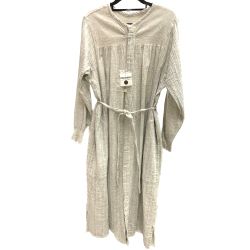 ▽▽ plantation プランテーション ワンピース　Mサイズ PL93-FH137-02 ベージュ Sランク