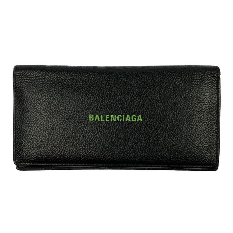 中古】 BALENCIAGA バレンシアガ レザー 長財布 594692 ブラック｜総合 ...