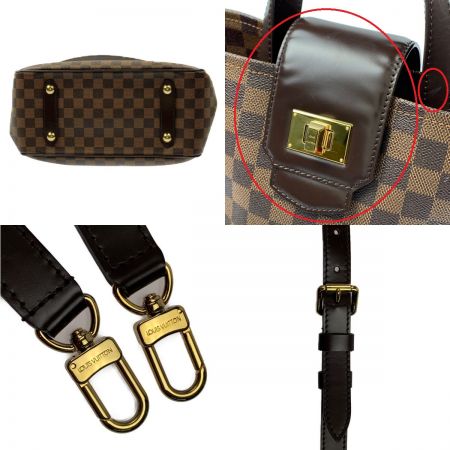 中古】 LOUIS VUITTON ルイヴィトン ダミエ カバ・ローズベリー 2WAY