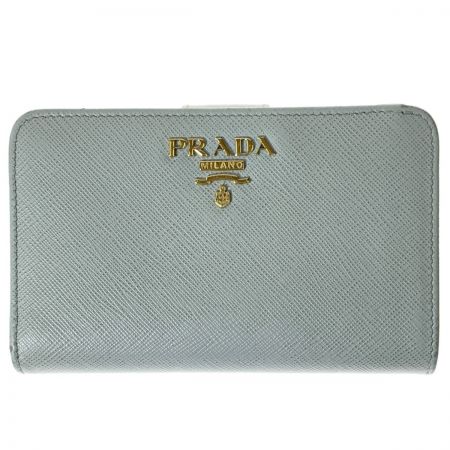  PRADA プラダ 二つ折り財布　レディース 1ML225 グレー