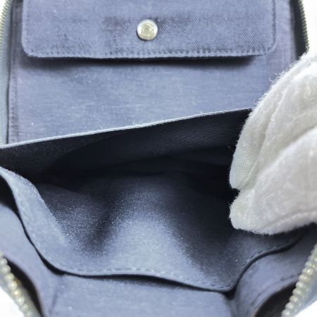  HERMES エルメス 2つ折り財布 フールトゥパース PM ネイビー×ブラウン